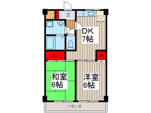 モデスティハウスの物件間取画像